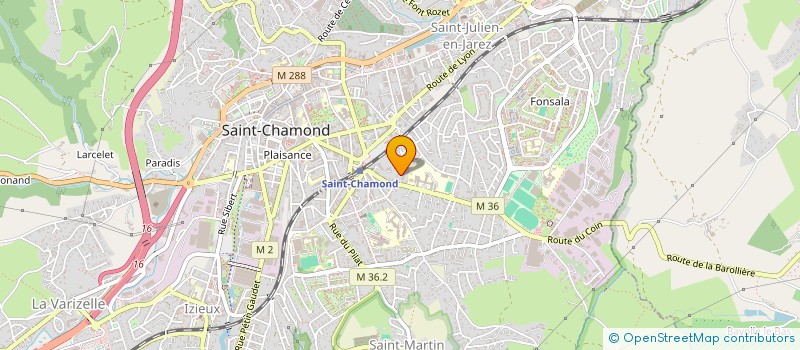 localisation de l'entreprise ALLBAT à SAINT-CHAMOND