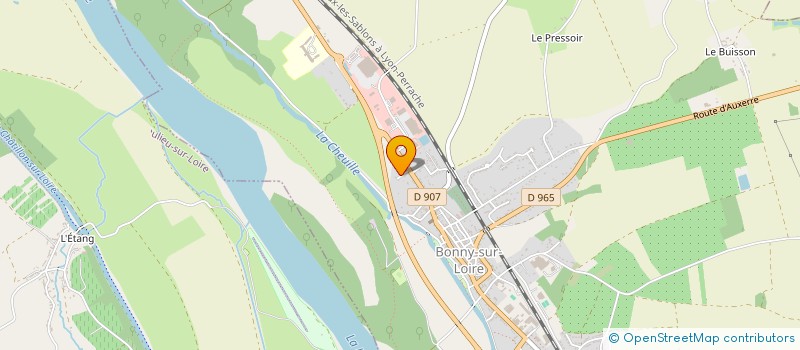 localisation de l'entreprise ALLCAM à BONNY-SUR-LOIRE