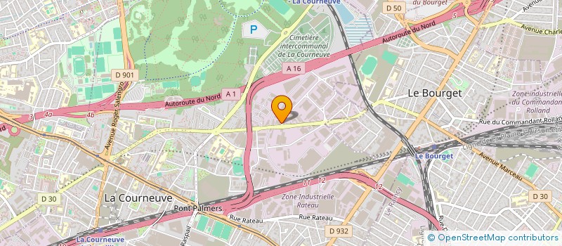 localisation de l'entreprise ALLCLIM à LA COURNEUVE