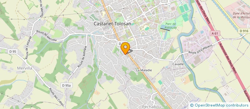 localisation de l'entreprise ALLDEV à CASTANET-TOLOSAN