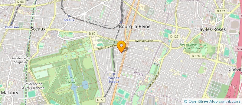 localisation de l'entreprise ALLEE DE TREVISE à SCEAUX