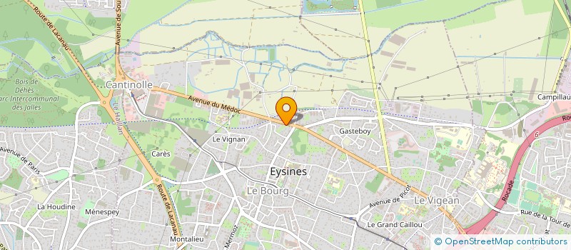 localisation de l'entreprise ALLEE DES DIAGNOSTICS à EYSINES