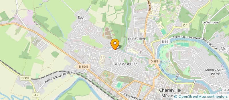 localisation de l'entreprise ALLEE DES FLEURS à CHARLEVILLE MEZIERES