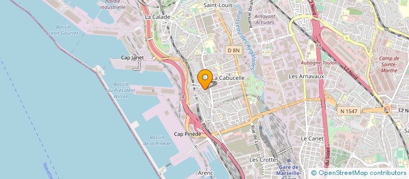 localisation de l'entreprise ALLEE DU COMMERCE à MARSEILLE