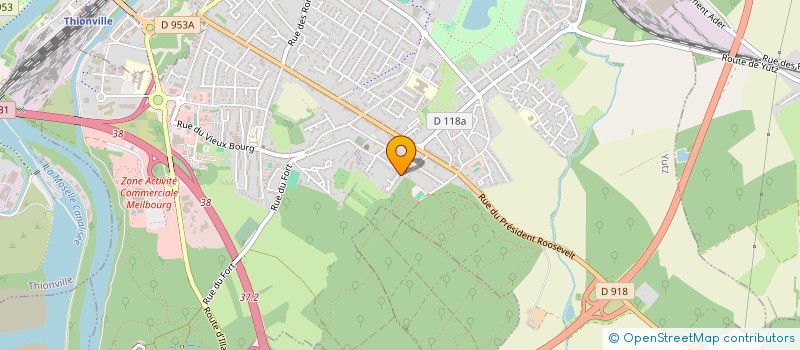 localisation de l'entreprise ALLEE DU REVE  YUTZ