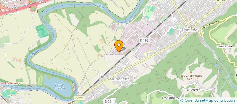 localisation de l'entreprise ALLEES DU GRESIVAUDAN  DOMENE