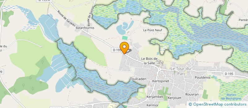 localisation de l'entreprise ALLEES ET JARDINS SERVICES à SARZEAU
