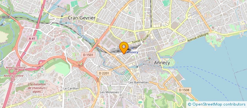 localisation de l'entreprise ALLEGO TRANSPORT GROUPE à ANNECY