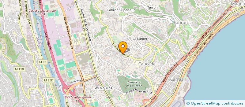localisation de l'entreprise ALLEGRA à NICE