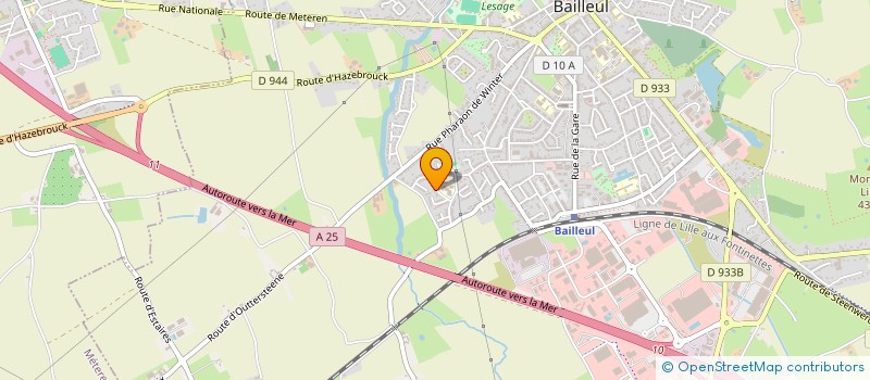 localisation de l'entreprise ALLEGRE FRERES à BAILLEUL
