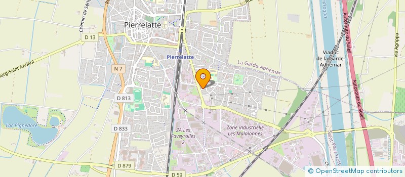 localisation de l'entreprise ALLEGRE FRERES ET PERE  PIERRELATTE