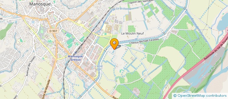 localisation de l'entreprise ALLEGRETTO à MANOSQUE