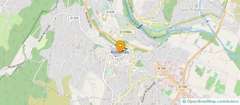 localisation de l'entreprise ALLEGRETTO à AUBENAS