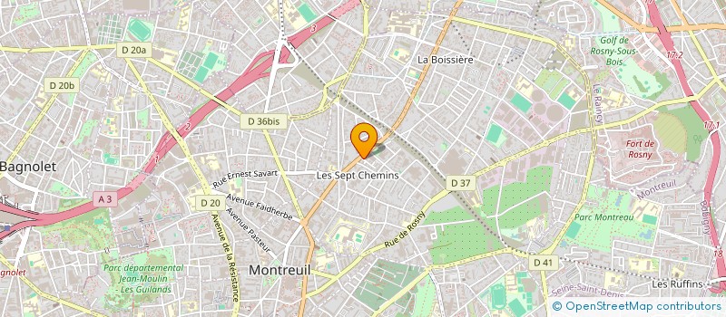 localisation de l'entreprise ALLEGRETTO AMOROSO à MONTREUIL