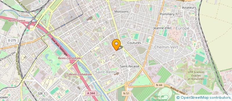 localisation de l'entreprise ALLEGRI ENSEMBLE DE SOLISTES  REIMS