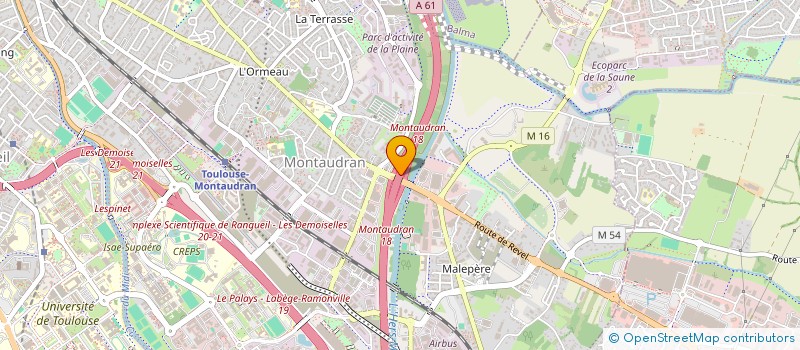 localisation de l'entreprise ALLEGRIA  TOULOUSE