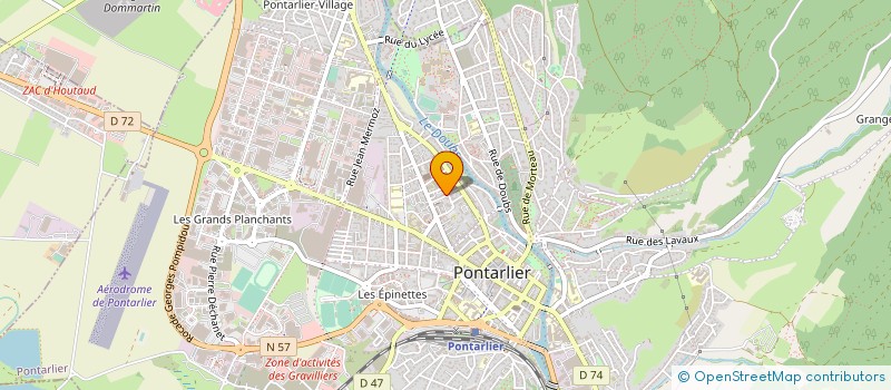 localisation de l'entreprise ALLEGRIA  PONTARLIER