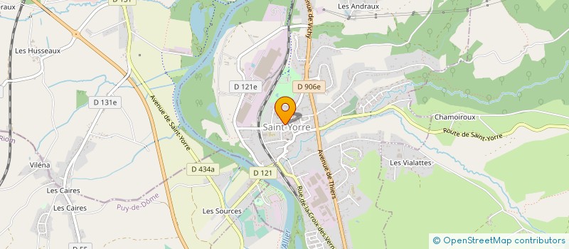 localisation de l'entreprise ALLEGRIA à SAINT-YORRE