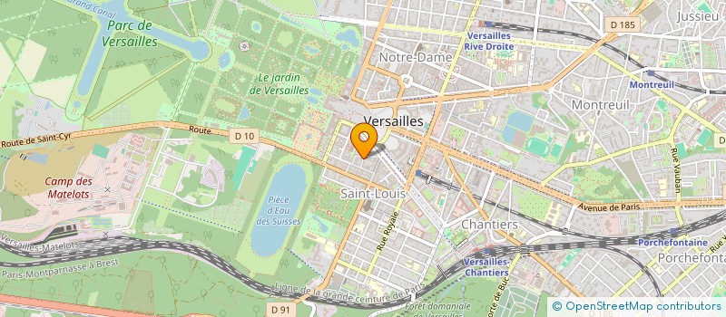 localisation de l'entreprise ALLEGRIA à VERSAILLES