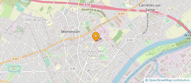 localisation de l'entreprise ALLEGRIA ARCHITECTURES à CHATOU