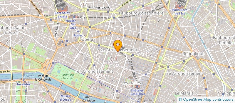 localisation de l'entreprise ALLEGRIA BOURSE  PARIS