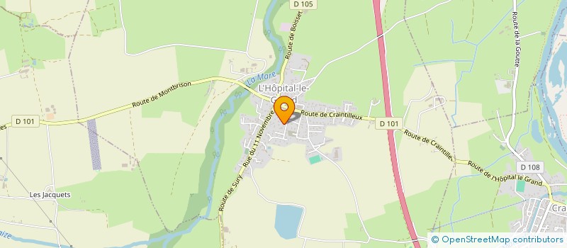 localisation de l'entreprise ALLEGRIA DC  L'HOPITAL-LE-GRAND