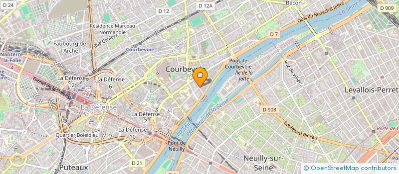 localisation de l'entreprise ALLEGRINE à COURBEVOIE