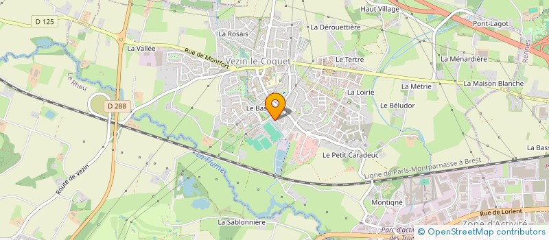 localisation de l'entreprise ALLEGRINI TECHNIQUES D'ASSEMBLAGE  VEZIN-LE-COQUET