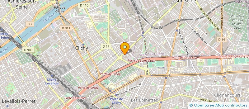 localisation de l'entreprise ALLEGRO MUSIQUE à CLICHY