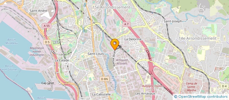 localisation de l'entreprise ALLEGRO PRO RESTO à MARSEILLE 15EME
