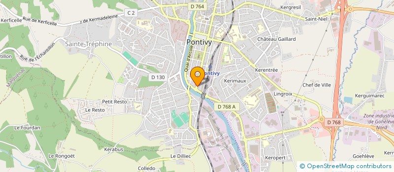 localisation de l'entreprise ALLEM IMMOBILIER  PONTIVY