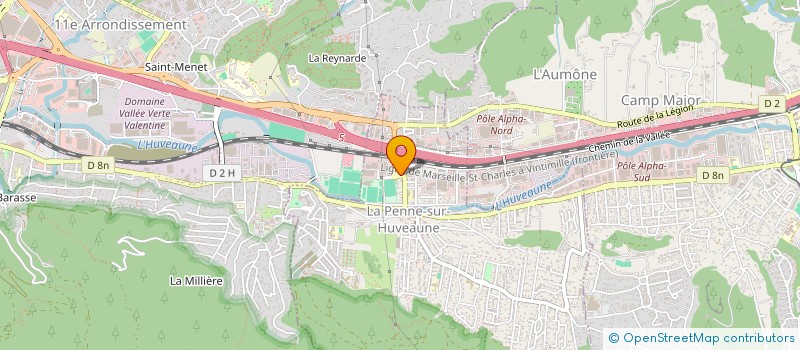 localisation de l'entreprise ALLEMAND ET FILS à LA PENNE-SUR-HUVEAUNE