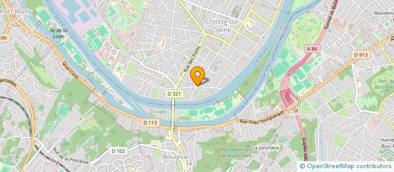 localisation de l'entreprise ALLEN IMMOBILIER  CROISSY-SUR-SEINE