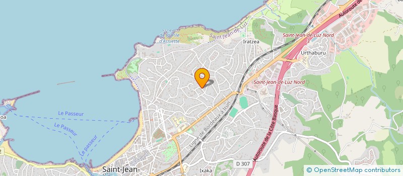 localisation de l'entreprise ALLENA à SAINT-JEAN-DE-LUZ