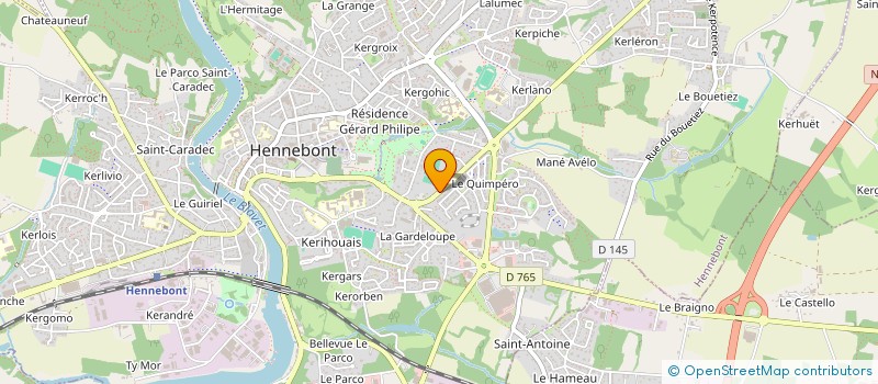 localisation de l'entreprise ALLENDE  HENNEBONT