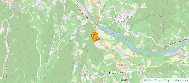 localisation de l'entreprise ALLEOUD ET FILS à CRESTET