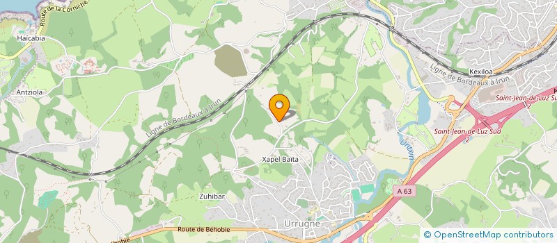 localisation de l'entreprise ALLEQUI  URRUGNE