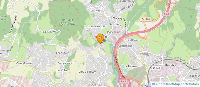 localisation de l'entreprise ALLERGAN INDUSTRIE à ANNECY