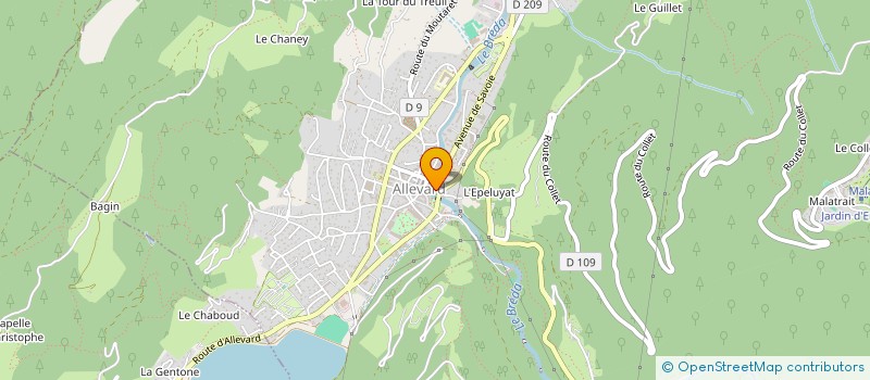 localisation de l'entreprise ALLEVARD BIKE  ALLEVARD