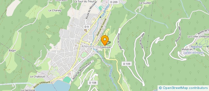 localisation de l'entreprise ALLEVARD RETRO AUTOMOBILE  ALLEVARD