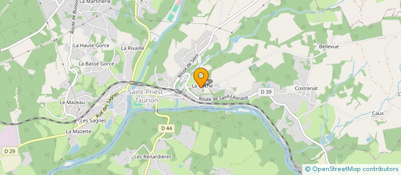 localisation de l'entreprise ALLEXIOR  SAINT-PRIEST-TAURION