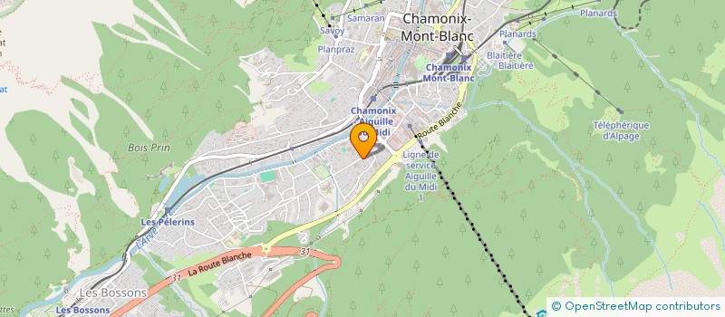 localisation de l'entreprise ALLEXWAY  CHAMONIX-MONT-BLANC