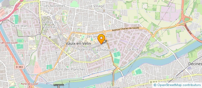 localisation de l'entreprise ALLEXX  VAULX-EN-VELIN