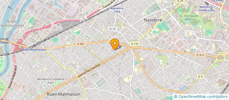 localisation de l'entreprise ALLEZ ROULE PRODUCTIONS  NANTERRE