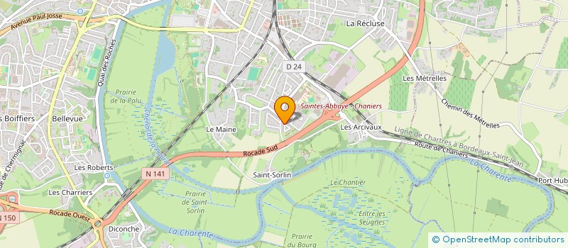 localisation de l'entreprise ALLFIT.FR  SAINTES