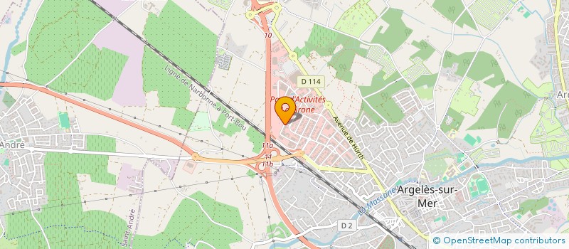 localisation de l'entreprise ALLFORM OFFICE  ARGELES-SUR-MER