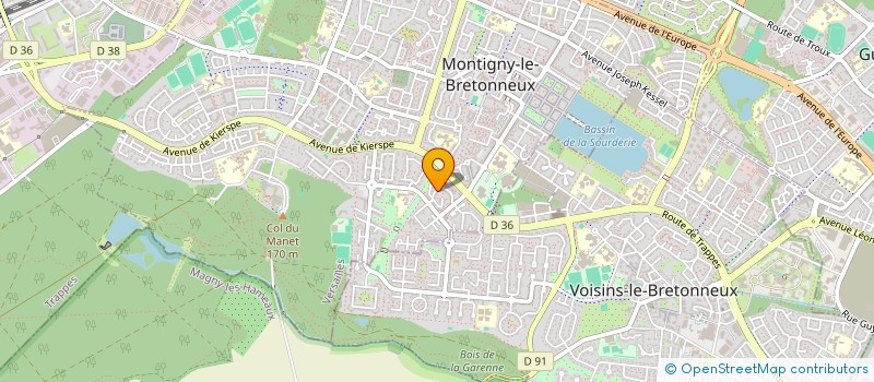 localisation de l'entreprise ALLFRA  MONTIGNY-LE-BRETONNEUX