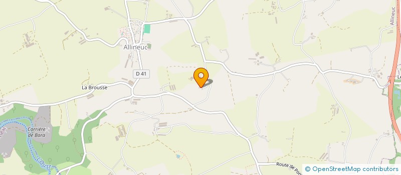localisation de l'entreprise ALLI POULES à ALLINEUC