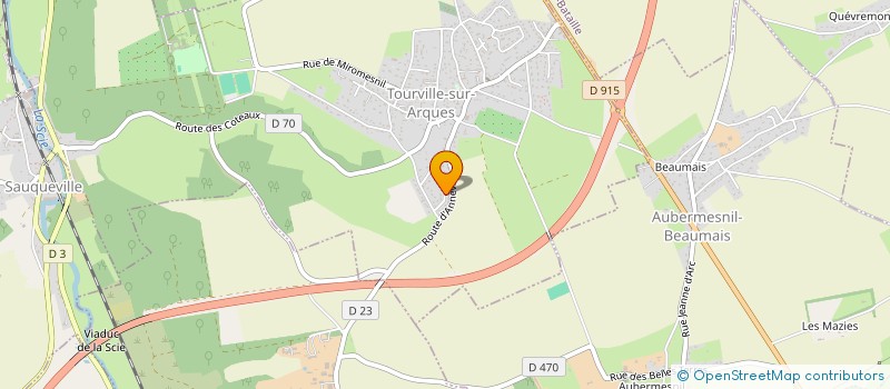 localisation de l'entreprise ALLIA  TOURVILLE-SUR-ARQUES