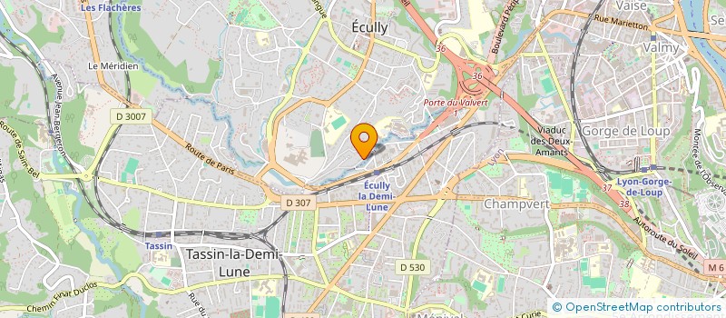 localisation de l'entreprise ALLIA CONSEIL  ECULLY